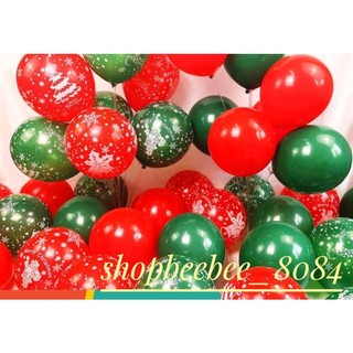 Set 100 quả bóng bay trang trí noel giáng sinh