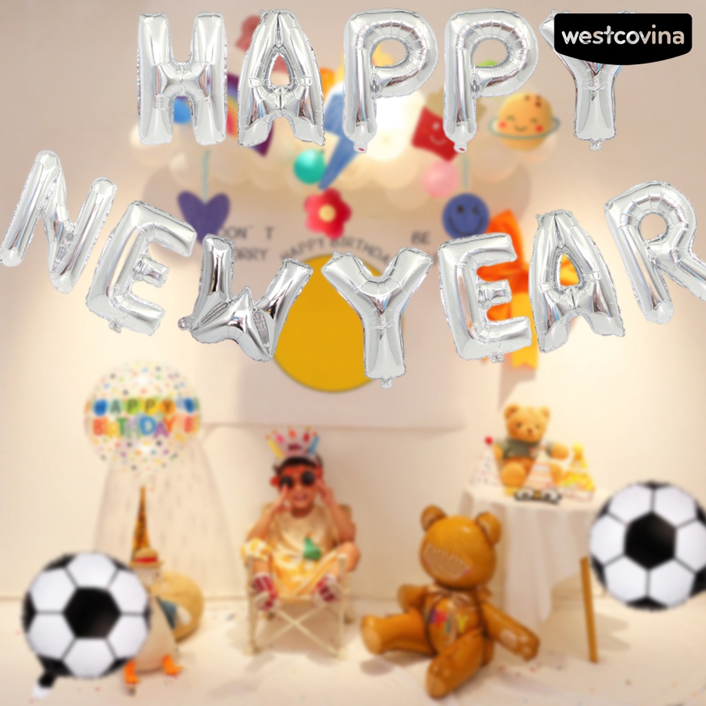 [Hot]☃Set 9 Bong Bóng Màng Nhôm Siêu Nhẹ Chống Rách Dùng Trang Trí Lễ Hội