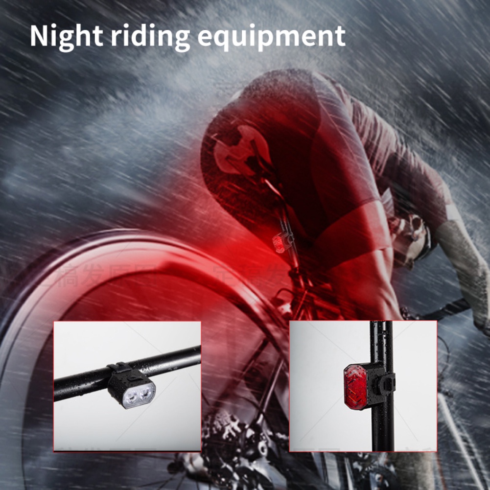 Đèn Xe Đạp Đèn Trước Xe Hơi Đơn Bằng Hợp Kim Nhôm Đèn Đuôi Đèn Chùm Kép Chiếu Xa Và Thấp Đèn Núi Nổi Bật Booboom