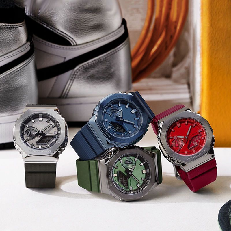 Dây Đồng Hồ Đeo Tay Silicon Cao Cấp Thay Thế Cho Casio GM GA 2100 DW5600 6900