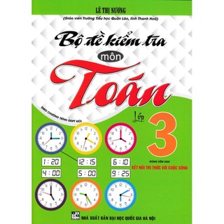 Sách - bộ đề kiểm tra môn toán lớp 3