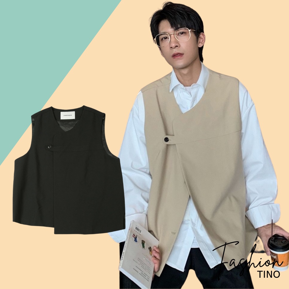 Áo gile TINO unisex form rộng Gi lê Basic Tea nam nữ oversize phong cách ulzzang GILE03