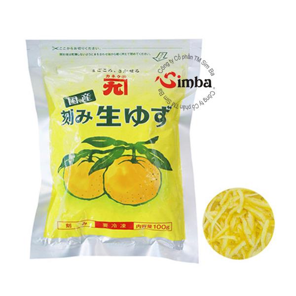 Vỏ tắc Nhật Kizami Nama Yuzu {Kaneku} - 100g [đông lạnh]