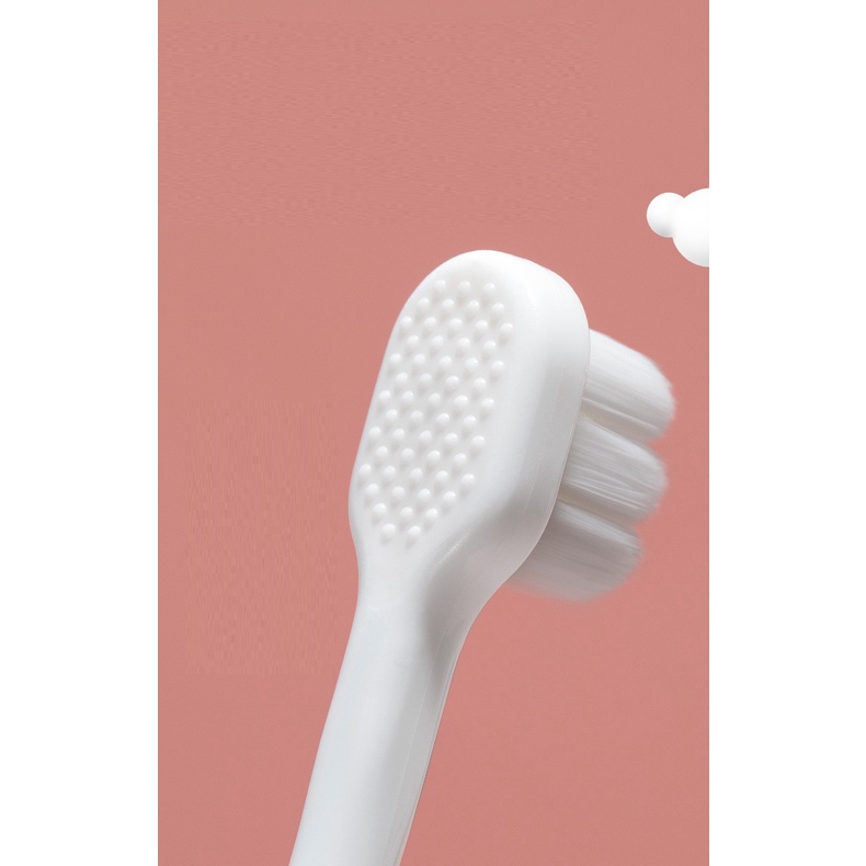 Bàn Chải Đánh Răng Trẻ Em Sợi Lông Tơ Siêu Mềm Hình Sư Tử Đáng Yêu