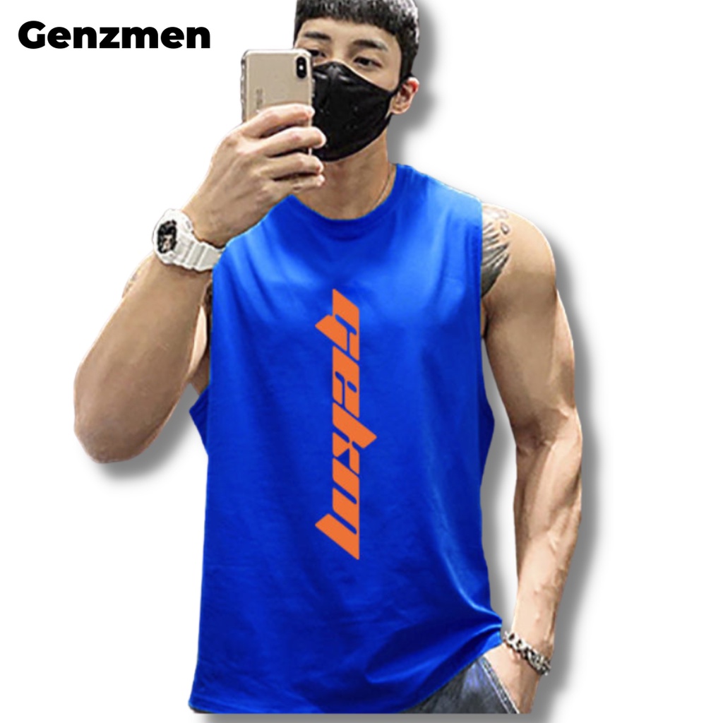 Áo thun ba lỗ nam , tanktop nam tập gym  Áo sát nách vải thun lụa thoáng mát co giãn hút