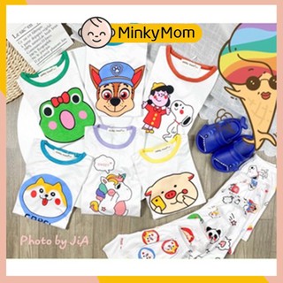 [LNN21] Bộ Cộc Tay Thun Lạnh MINKY MOM CÓ SIZE ĐẠI, Mềm Mịn, Thoáng Mát, Dễ Chịu, Thấm Hút Mồ Hôi, Hàng Chuẩn Đẹp Cho Bé