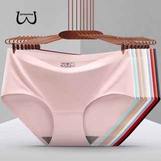 Zxyouping Quần Lót / Quần Lót Lụa Lạnh Không Đường May Lưng Vừa Thoáng Khí Quyến Rũ Cho Nữ plus size