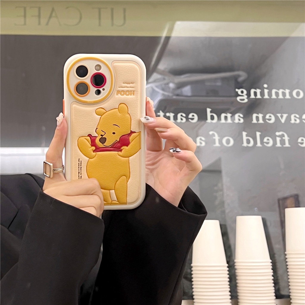 Ốp Điện Thoại Da Viền tpu Dẻo In Họa Tiết Hoạt Hình Góc Tròn Cho iphone 15 pro max 14 pro max 13 pro max 12 pro max
