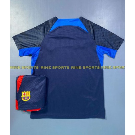 Bộ áo bóng đá Barca Training Super hàng Thailand 2022-2023 Giống thi đấu 99%