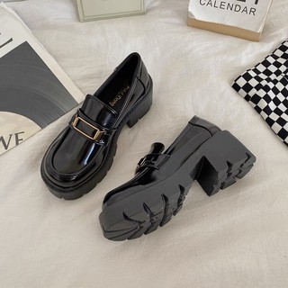 Giày oxford cao gót tag vàng ngang đế 6cm Fullbox