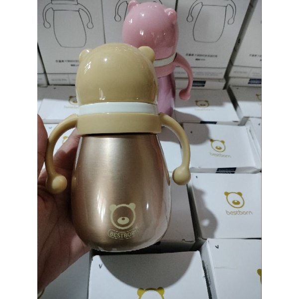 Bình sữa giữ nhiệt Bestborn ( Thể tích 180ml và 240ml, Giữ sữa luôn ấm, ti mọi tư thế)