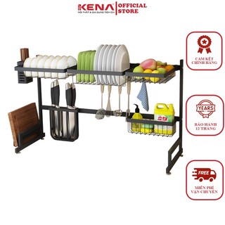 Kệ Để Chén Đĩa Thông Minh trên bồn rửa bát KENA phủ sơn tĩnh điện cao cấp KN 11