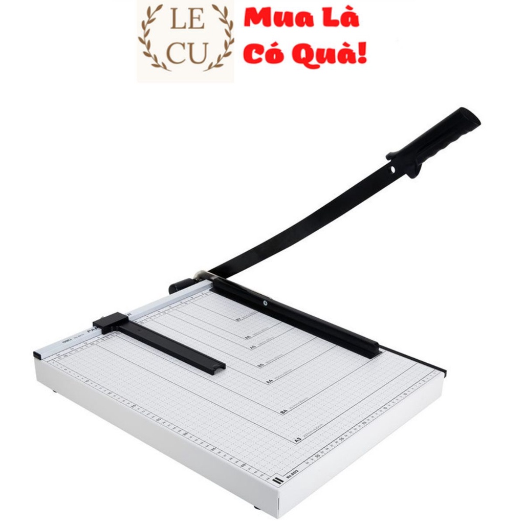 Bàn Cắt Giấy A3 Deli Cao Cấp Chính Hãng - Lưỡi Dao Thép Sắc Bén, Siêu Bền, Đế Chống Trượt - An Toàn Khi Sử Dụng - E8012