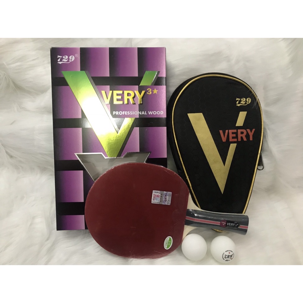 Vợt bóng bàn very 729 hàng hiệu 2,3,4,5,6,7,8 sao 🌪 Free Ship + khuyến mại 2 quả bóng 🌪 - Nhà Phân Phối Chính Hãng- Sp
