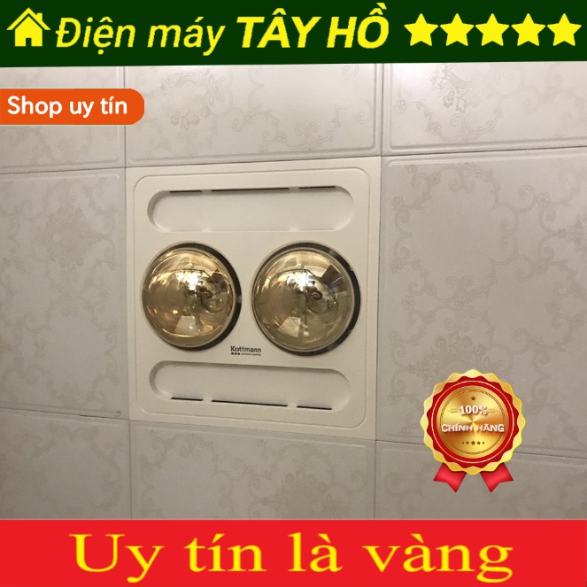 [GIAN HÀNG UY TÍN] Đèn sưởi 2 bóng âm trần có ĐKTX – K9R