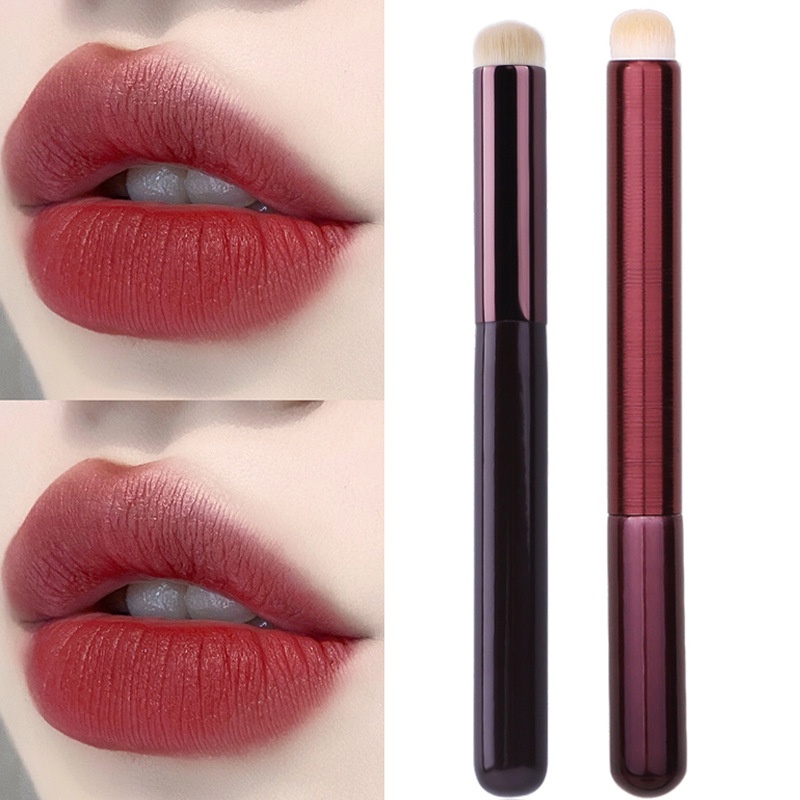 1 Cọ Trang Điểm Son Môi Đầu Tròn Mini Siêu Mềm Không Nhòe