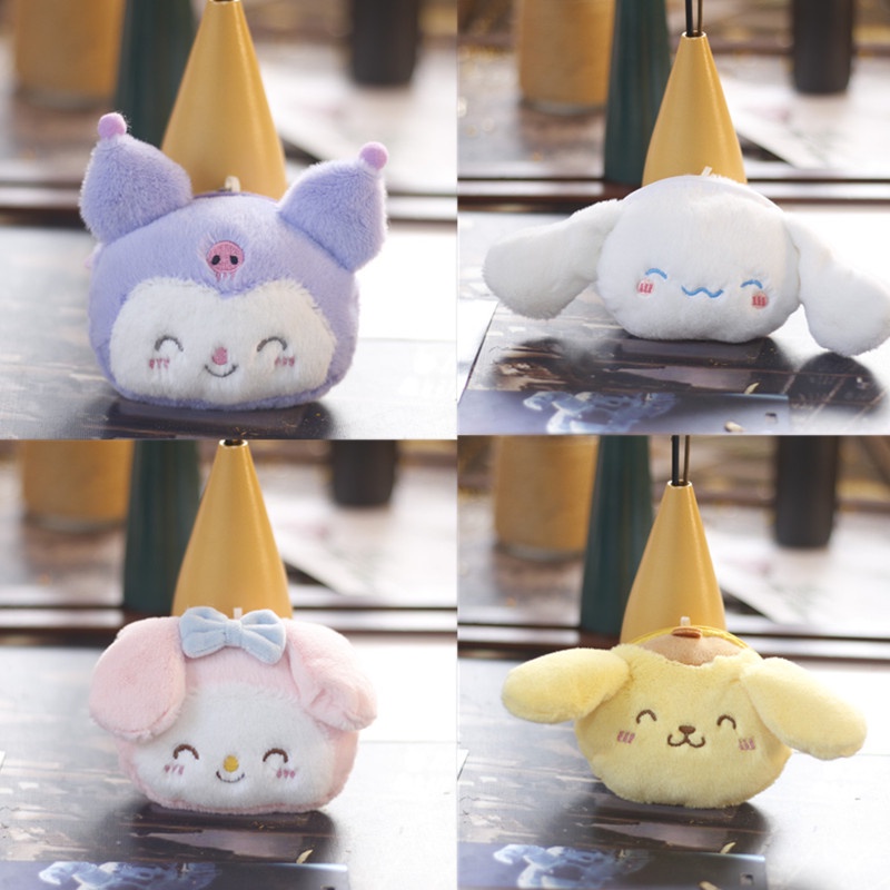 SANRIO Túi Đựng Tiền Xu Hình Cinnamoroll Kuromi Melody Nhồi Bông Đáng Yêu