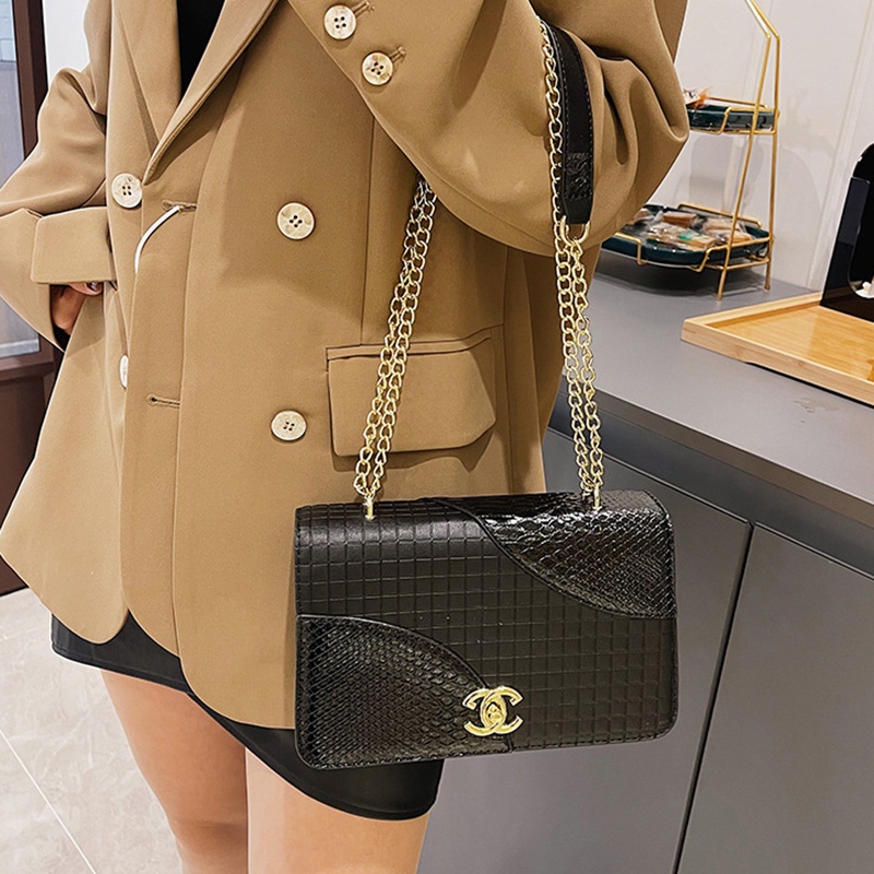 Túi Đeo Vai Vân Da Cá Sấu Cao Cấp Phong Cách Cổ Điển Thời Trang Cho Nữ