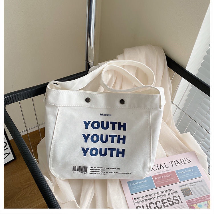 Mischa Túi Xách canvas Sức Chứa Lớn Siêu Nhẹ Thiết Kế Đơn Giản Thời Trang unisex