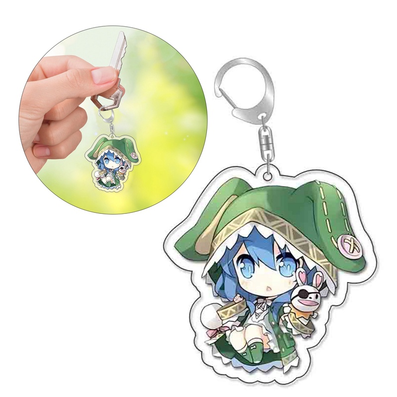 Móc Khóa Họa Tiết Hoạt Hình Date A Live Tokisaki Kurumi