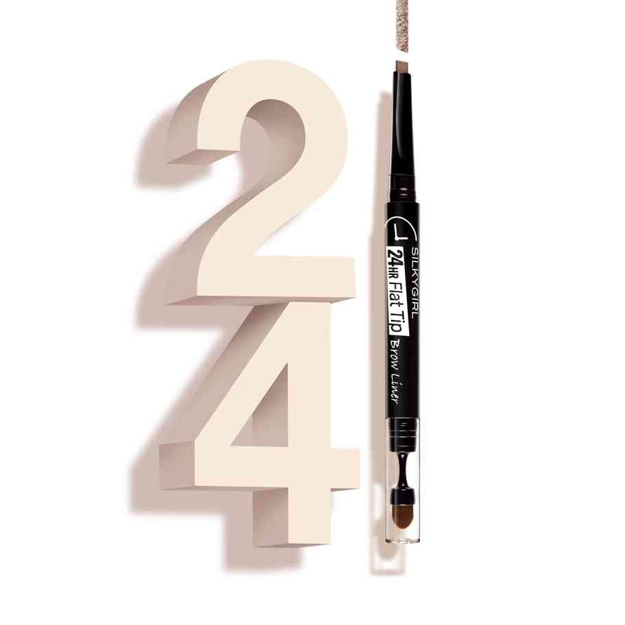 Chì mày hai đầu lâu trôi SILKYGIRL 24hr Flat Tip Brow Liner 0.15g