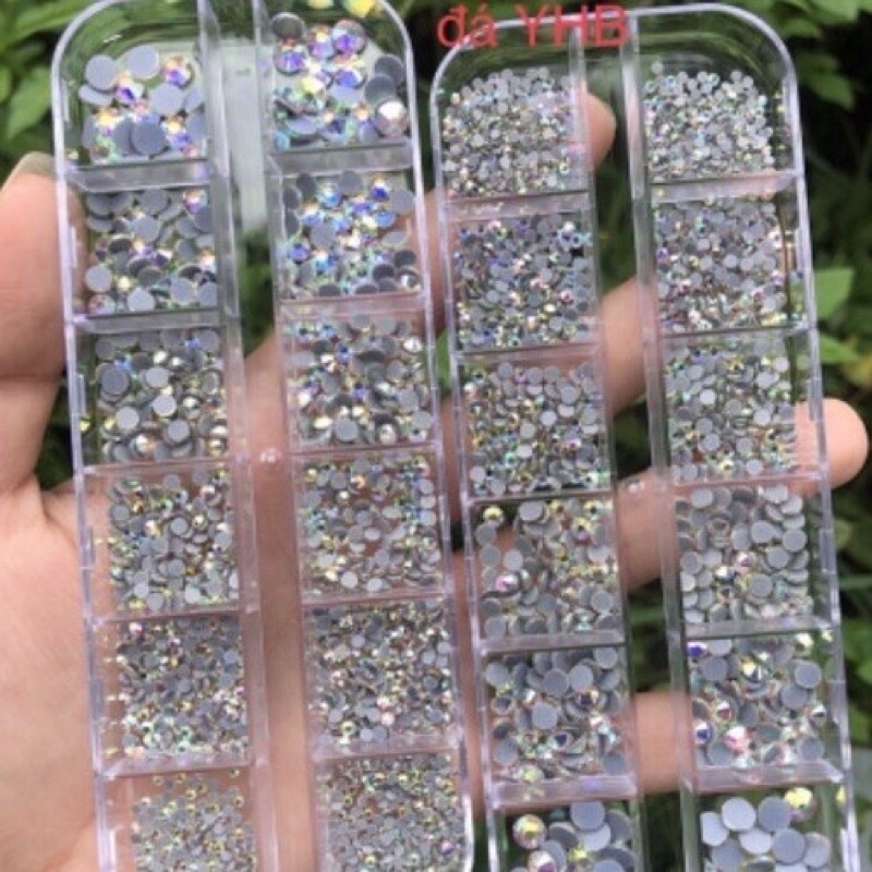Đá khay chân keo 7 màu AB, Đá 7 màu cao cấp đá chân lưới YHB