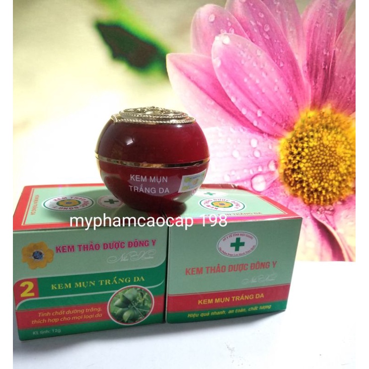 Kem mụn trắng da thảo dược đông y 12G