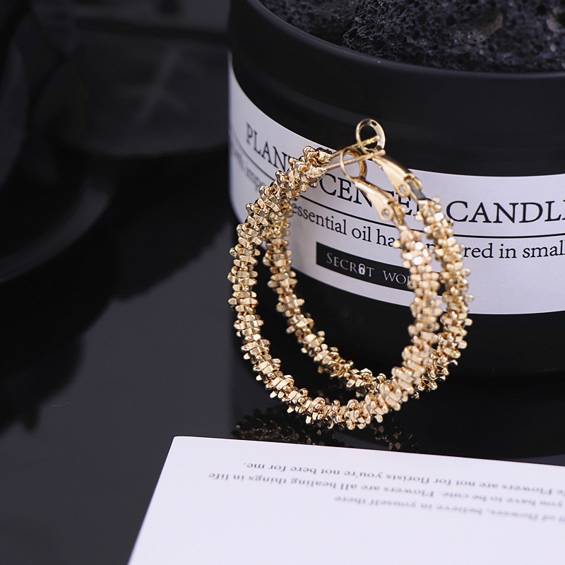 Đôi Bông Tai Khoen Tròn Thời Trang Cho Nữ