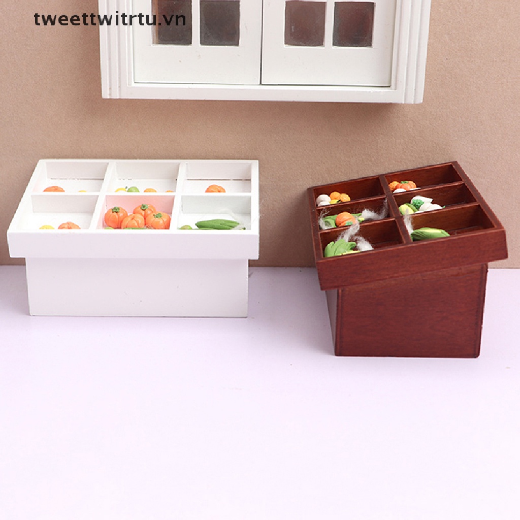 Kệ Trưng Bày Trái Cây Và Rau Củ Tỉ Lệ 1: 12 Cho Nhà Búp Bê