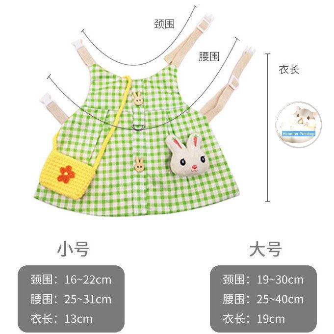 Bộ áo và dây dắt cho Thỏ