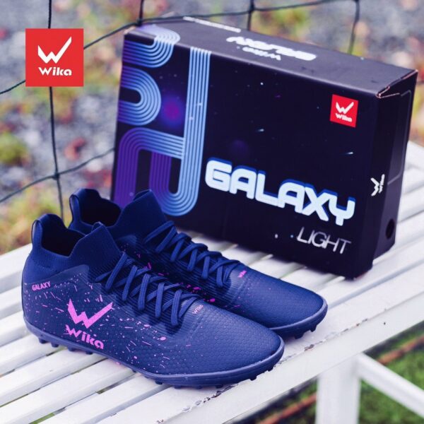 [ Giá Sỉ ] Giày Đá Bóng WIKA Galaxy Cổ Cao Vải Sợi Dệt Ôm Chân, đã khâu full đế ...