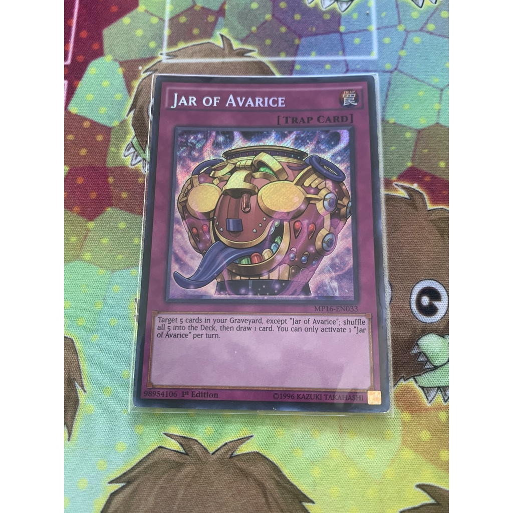 Thẻ Bài Yugioh Mint90 Trap Jar of Avarice - MP16-EN033 - Secret Rare