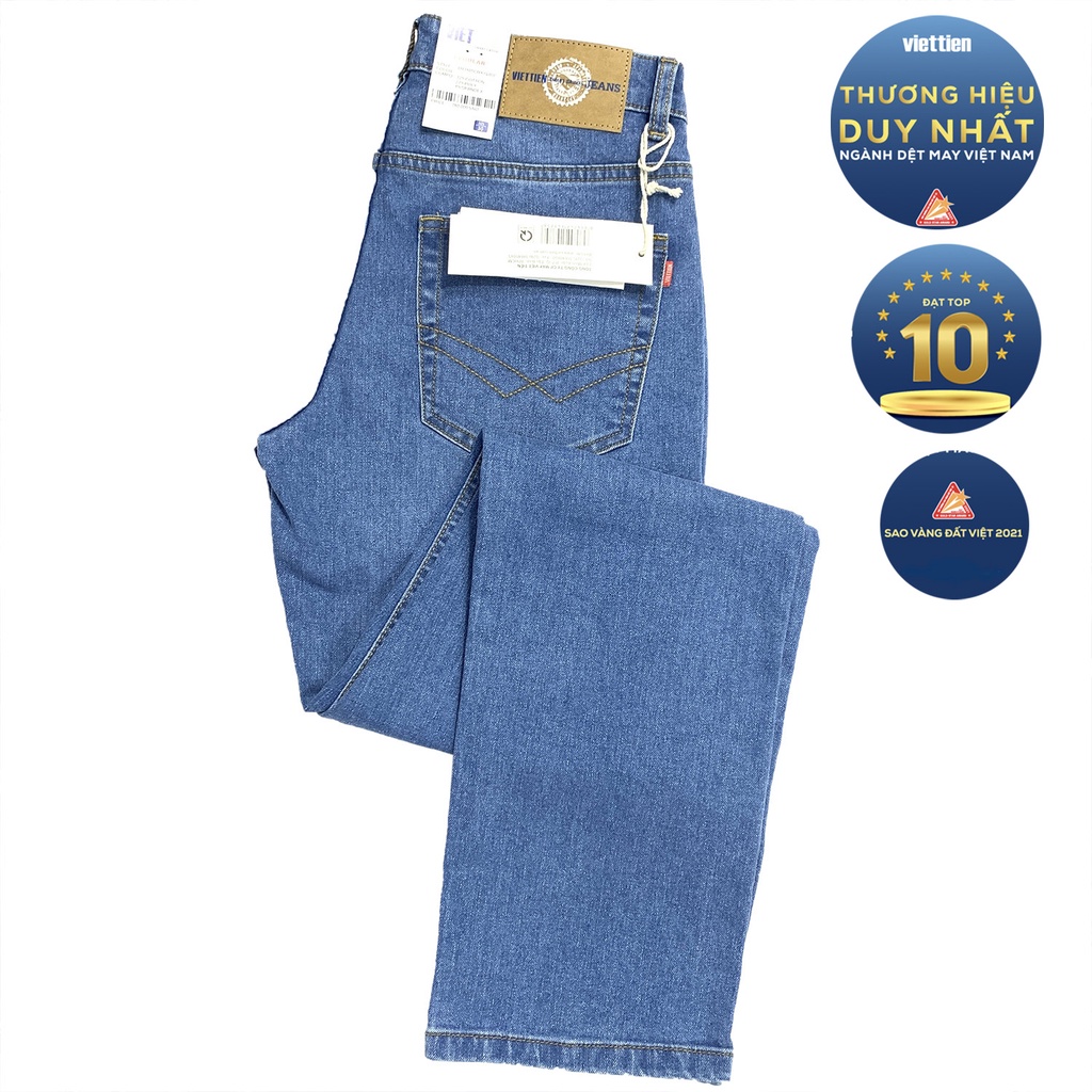 Viettien - Quần Jeans nam gồm 2 phom dáng - regular may rộng - regular fit may vừa 6R7105 - 7106
