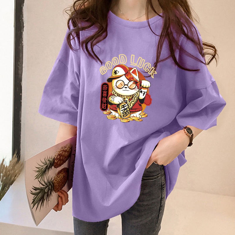 NRVP Áo Thun Unisex / Áo Thun Rộng Tay Ngắn In Hình Thỏ Năm Mới 2023 CNY / Trung Hoa