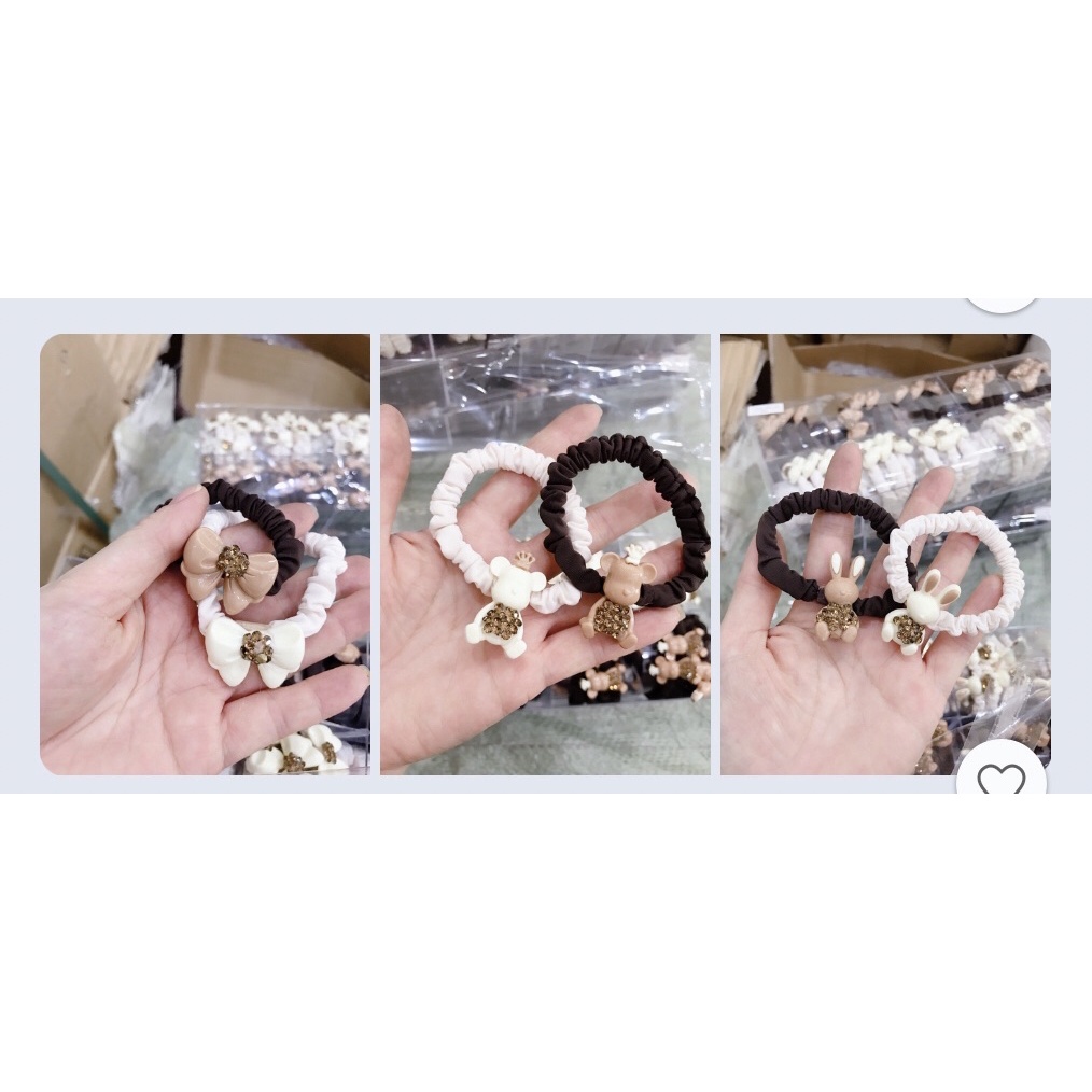 Sỉ 10 cột tóc thú đính đá