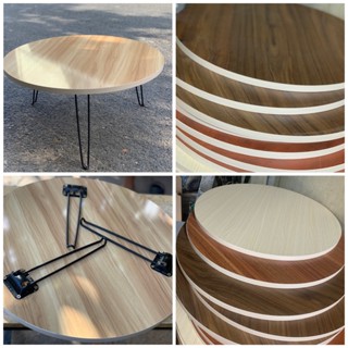 Bàn Tròn gỗ MDF 60cm Chân Xếp Gọn