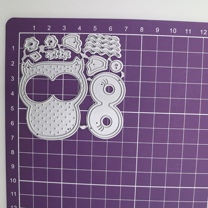 Khuôn Cắt Giấy Kim Loại Hình Chim Cú Dễ Thương