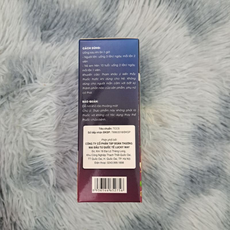 Hộp 60 viên dạ dày Bình Vị An Dạ Nexiumkids TADACUMIN Nanogold hỗ trợ giảm tiết acid dịch vị, trào ngược dạ dày