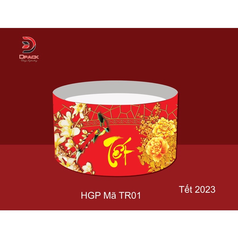 Hộp trụ tròn set quà tết