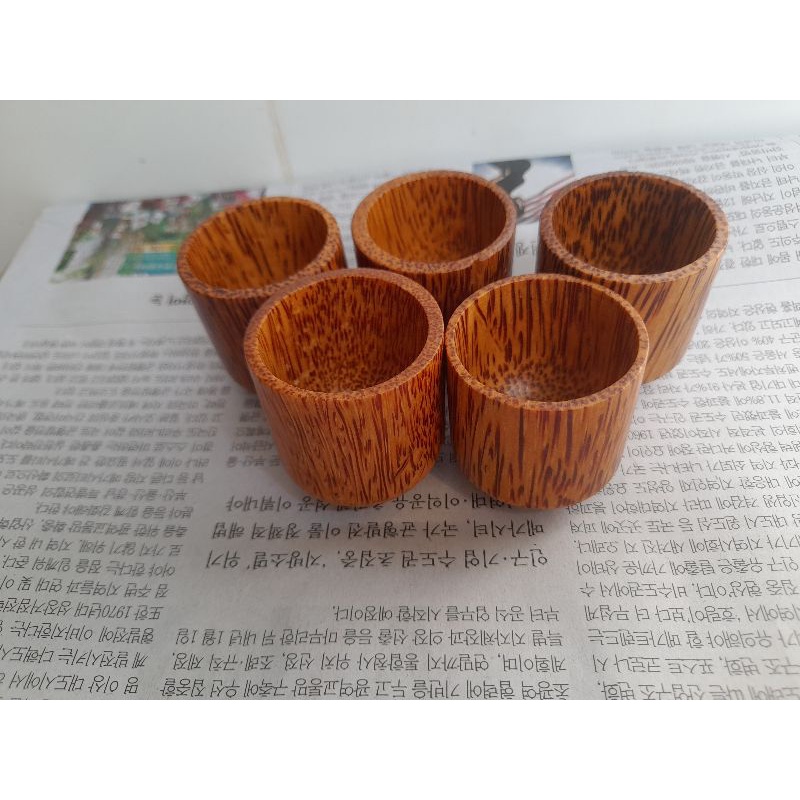 Chung trà gỗ dừa