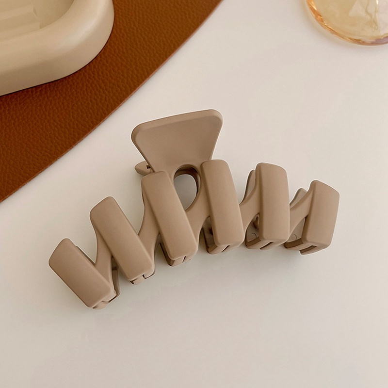 Ygt 1 Kẹp Tóc Càng Cua Bằng Acrylic Màu Cà Phê Phong Cách Hàn Quốc Cho Nữ