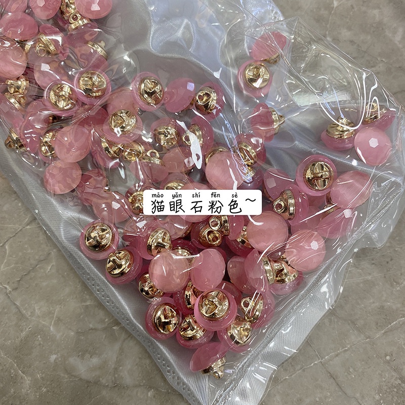 Set 5 Nút Kính 10mm Nhiều Màu Sắc Dùng Để May Áo Sơ Mi / Áo cardigan / Quần Áo diy