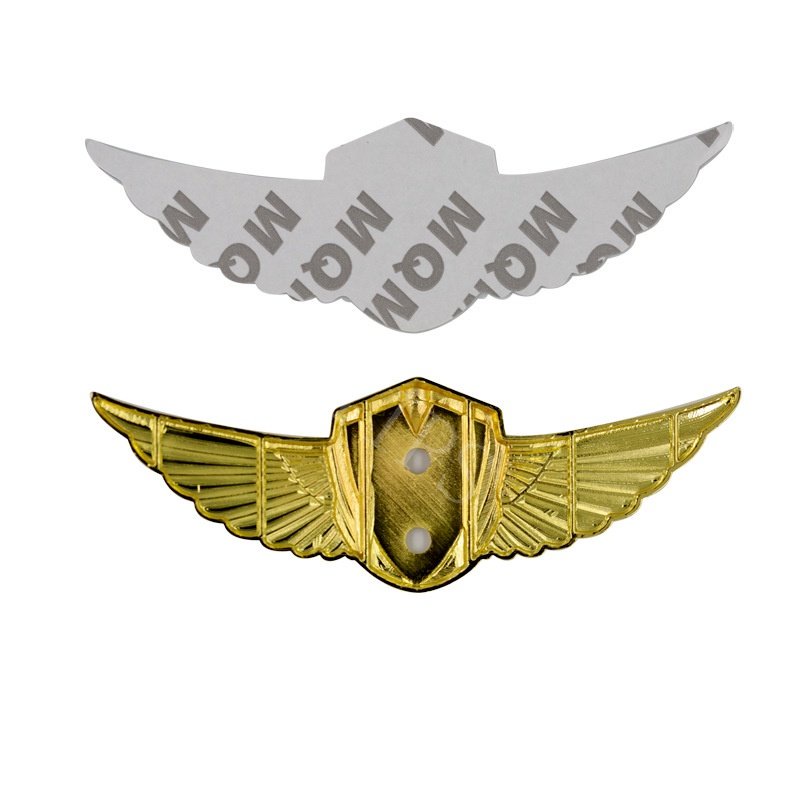 Logo Kim Loại Hình Đôi Cánh 3D Trang Trí Thân Xe Hơi Chevrolet Captiva Lova Zafira Spin Orlando Trax Colorado Aveo Spark