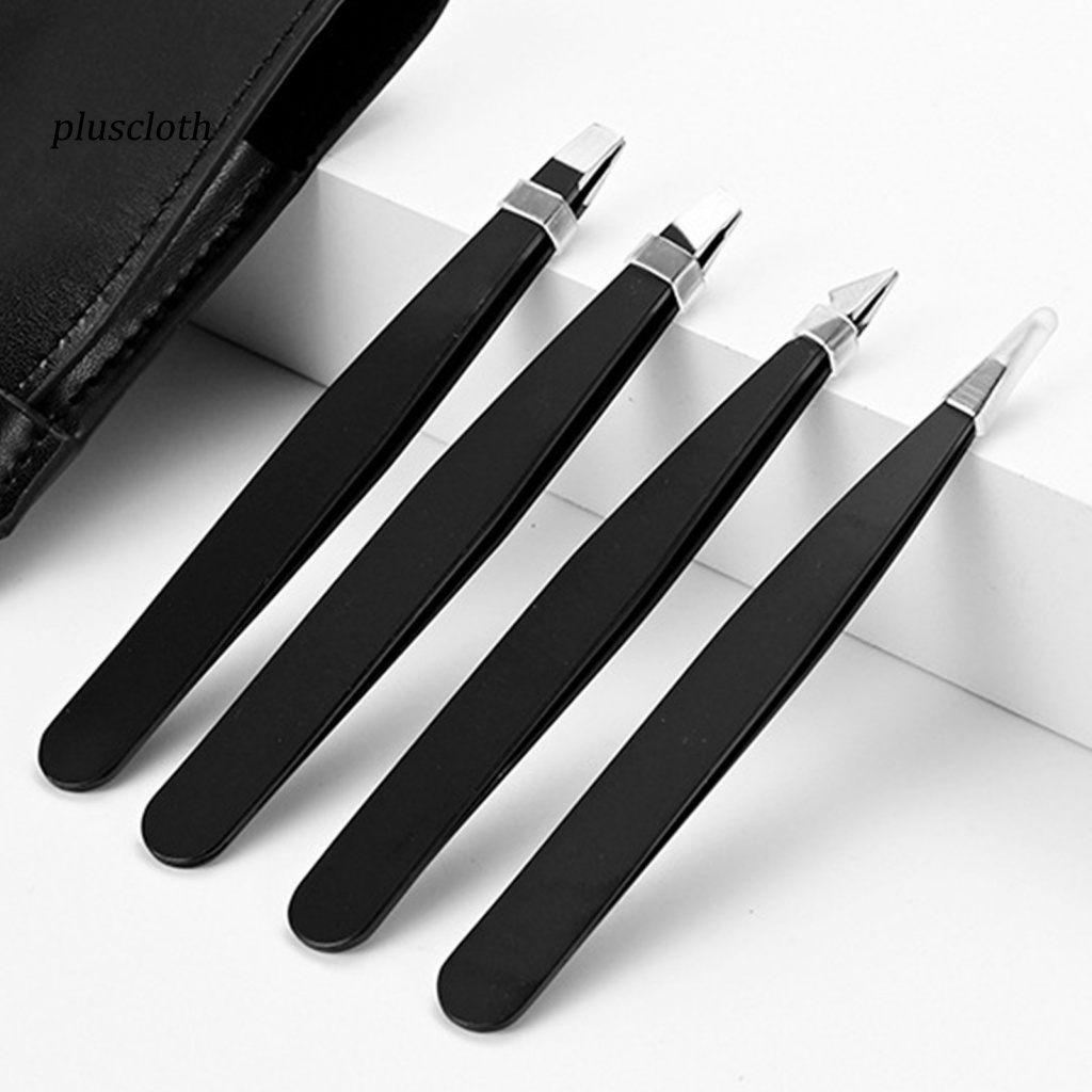 Set 4 Nhíp Nhổ Lông Mày Tiện Lợi