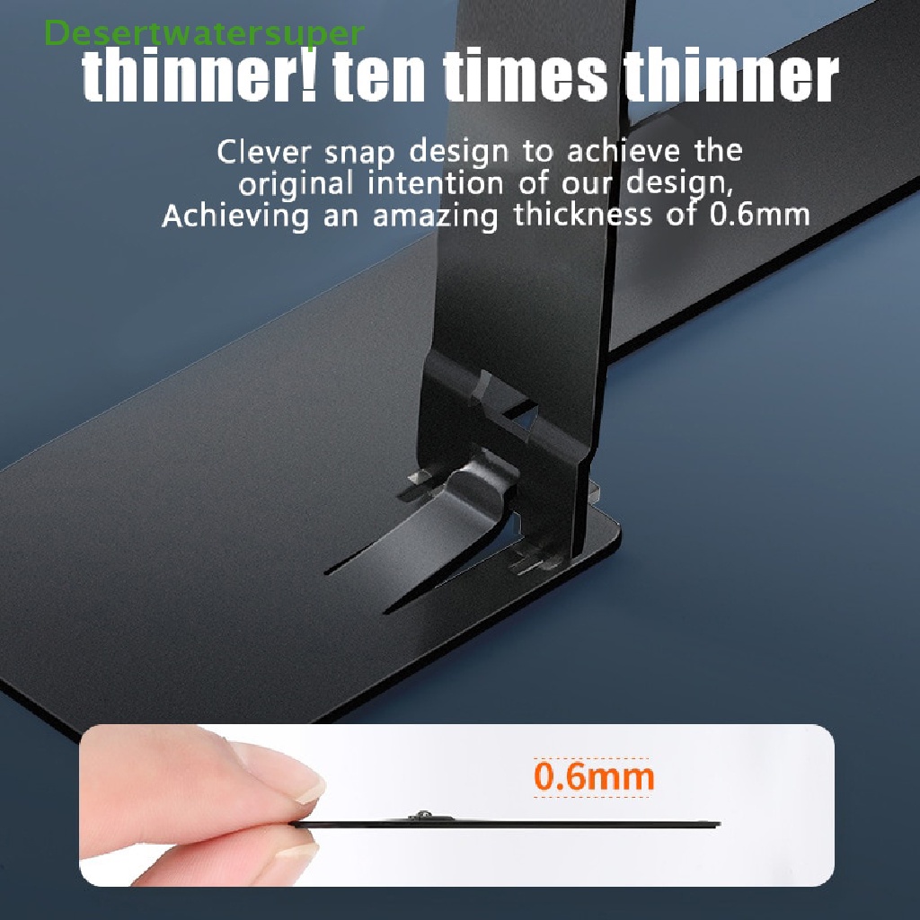 Dsvn Giá Đỡ Điện Thoại Bằng Kim Loại Siêu Mỏng Vô Hình Để Bàn Có Thể Điều Chỉnh