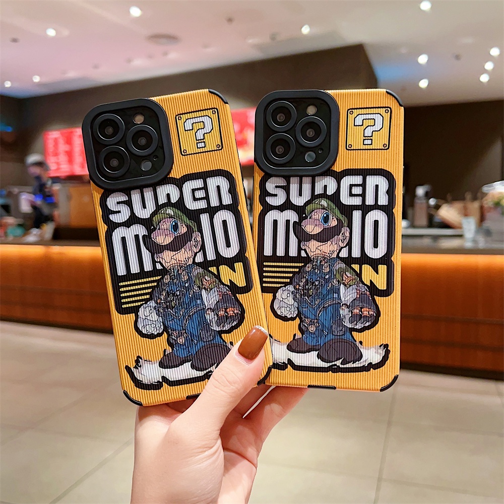 Ốp Điện Thoại Mềm In Hình Mario Cho iPhone 14 Pro Max 13 12 11 Pro 14 Plus 7Plus X Xs Max XR