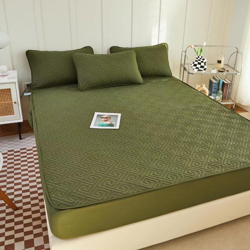 Ga gối cotton chống thấm tuyệt đối 100% hàng nhập khẩu ,Ga gối trải giường cotton chống thấm sang trọng