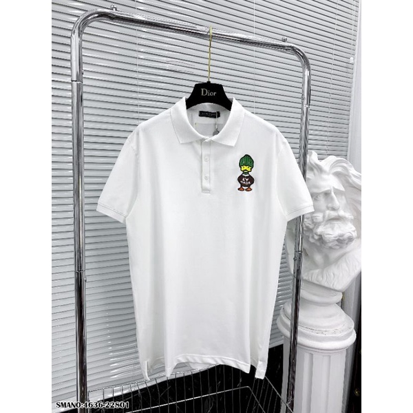 Áo polo thêu hình trend mới hàng chuẩn form, ảnh thật
