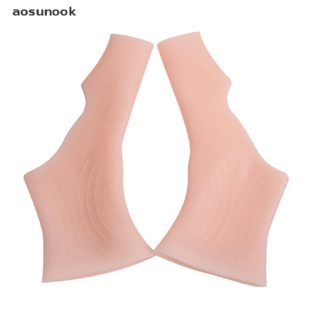 Aosunook Set 2 Găng Đeo Ngón Tay Bằng Silicone Gel Hỗ Trợ Giảm Đau Khớp