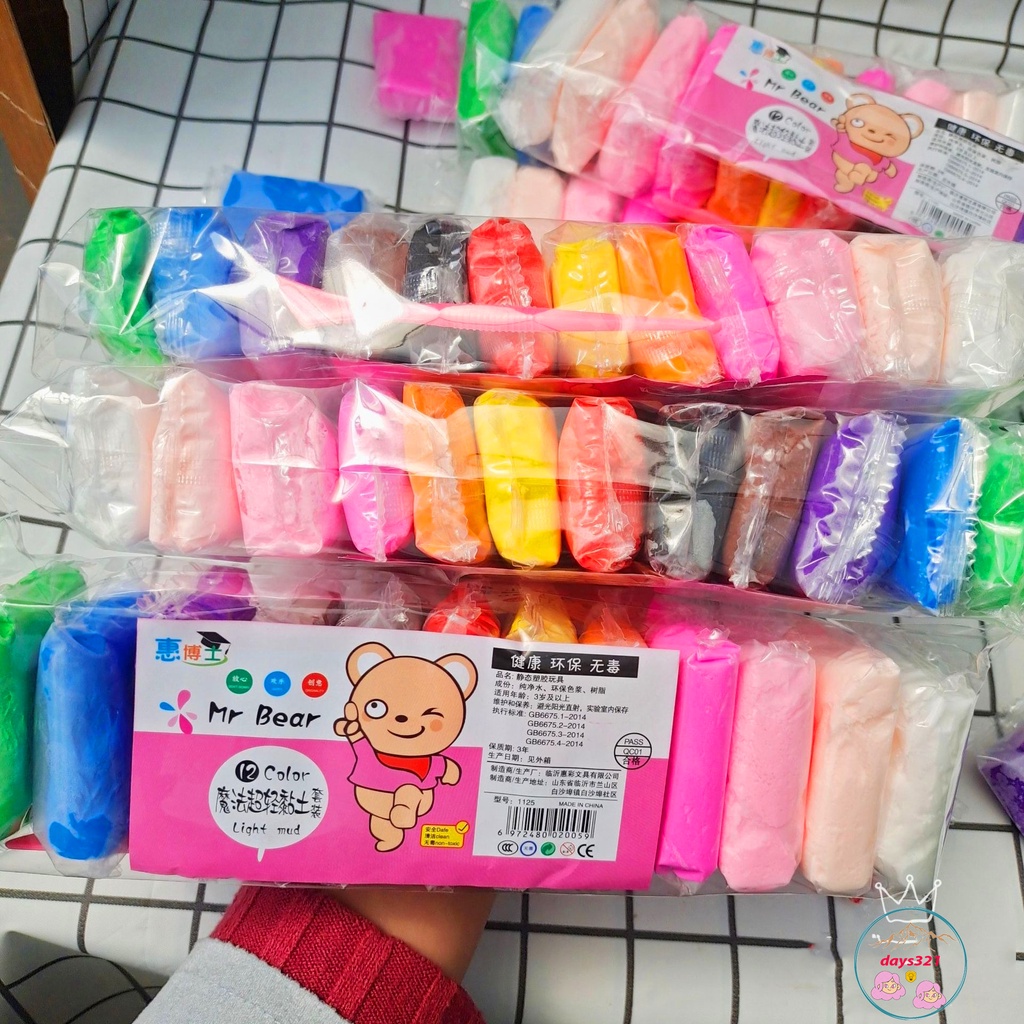 12 gói slime đất sét nhật bản nguyên liệu làm slam mây slam bơ MSP79612